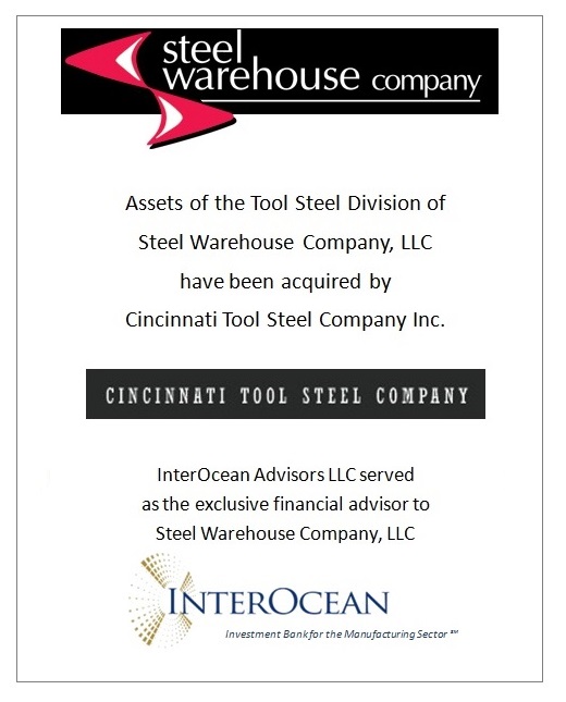 Assets of the Tool Steel Division of Steel Warehouse Company, LLC Sold